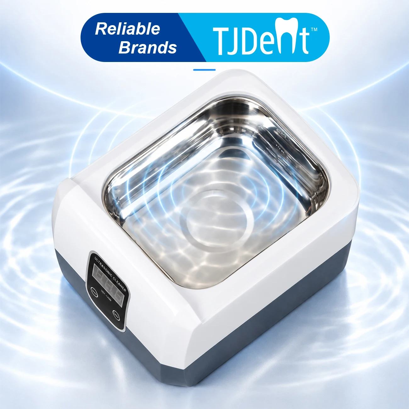 Ultrasonic Jewelry Cleaner Digital Timer - 1Pcs Ultrasonic Cleaner 1.3L 60W Digital