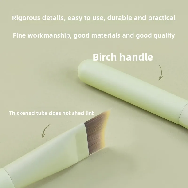 Pennello per fondotinta ultra sottile Pennello per contorno viso Pennello per correttore inclinato Pennelli per trucco per sfumare strumenti per il trucco brochas maquillaje