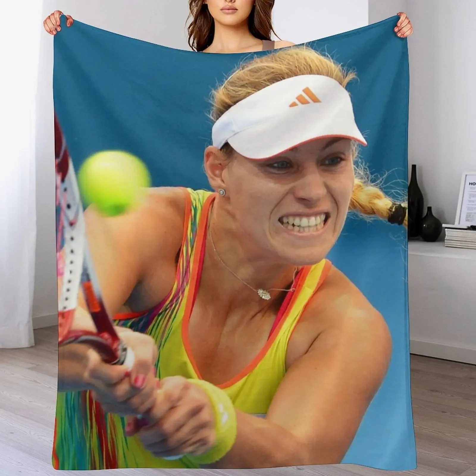 

angelique kerber #4 Throw Blanket Luxury Throw Winter beds christmas gifts valentine gift ideas Blankets