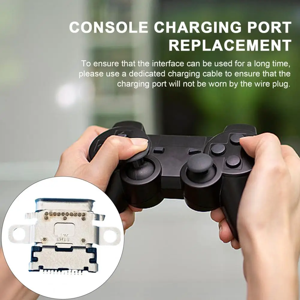 Type-c Interface Charger Socket for Console Metal Tail Plug Port Switch Easy