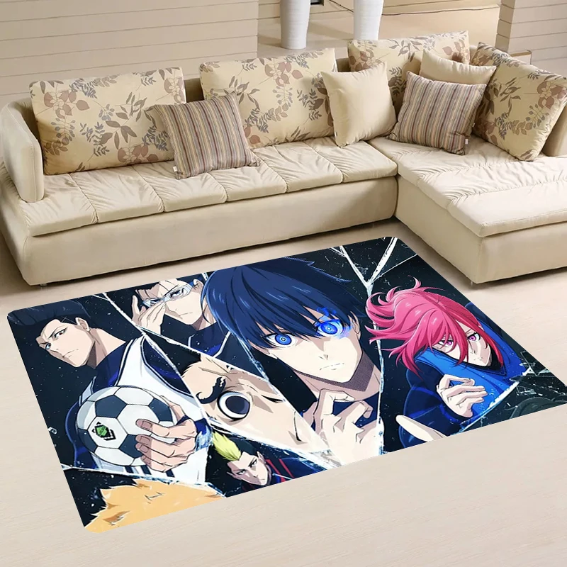 Anime Blue Lock Foot Mat Room Mats Kitchen Rug Home Balcony Rugs Carpets Doormat Entrance Door Carpet Bathroom Bath House Floor