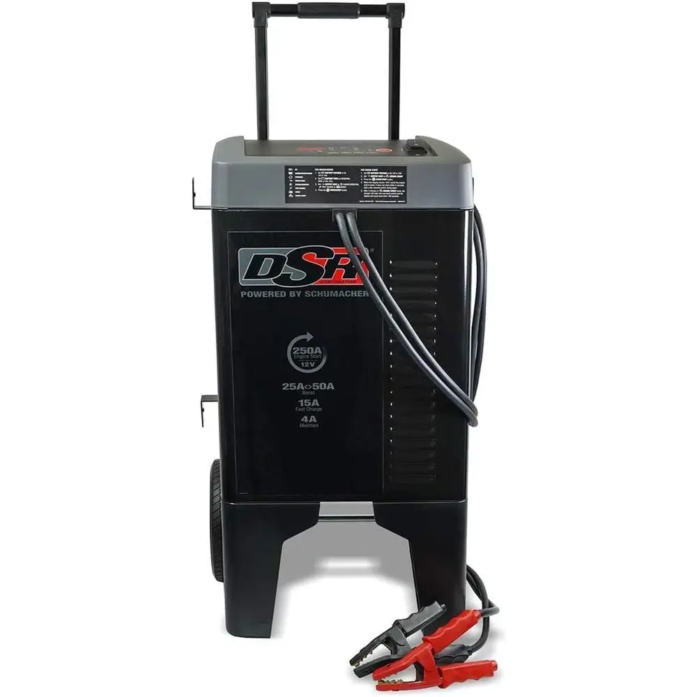 

Зарядное устройство и стартер двигателя 12 В — сверхмощное колесное зарядное устройство — 250 пиковых А — для автомобилей, грузовиков, автофургонов и других моделей — DSR121