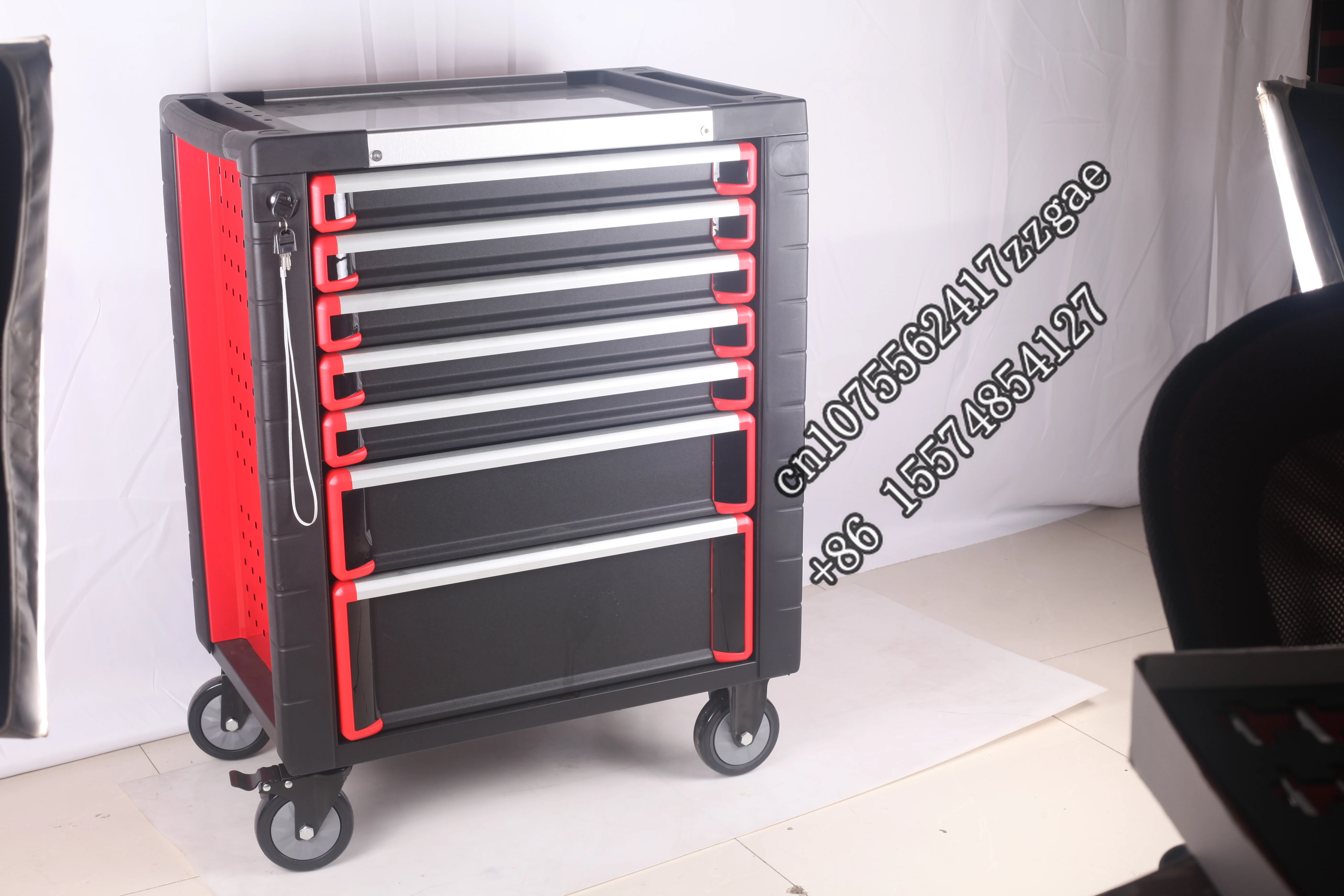 Hot Selling Auto Maintenance Machine Repair Kit 7 Drawer Tool Cart