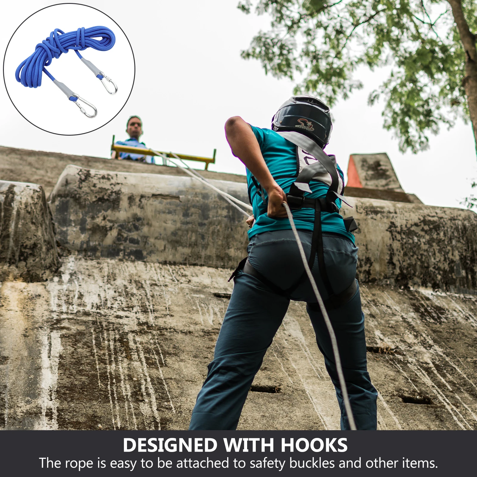 

Climbing Rope Safety Rope Durable High Strength Lightweight Portable Mountaineering Rappelling Snorkeling Camping Hiking Outdoor