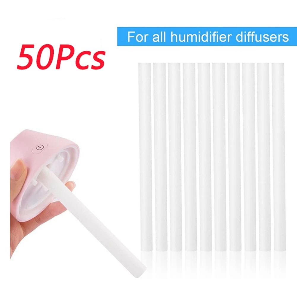 Губка для увлажнителя, 50 шт., сменные фильтры для увлажнителя, хлопковая губка для USB-увлажнителя, аромат