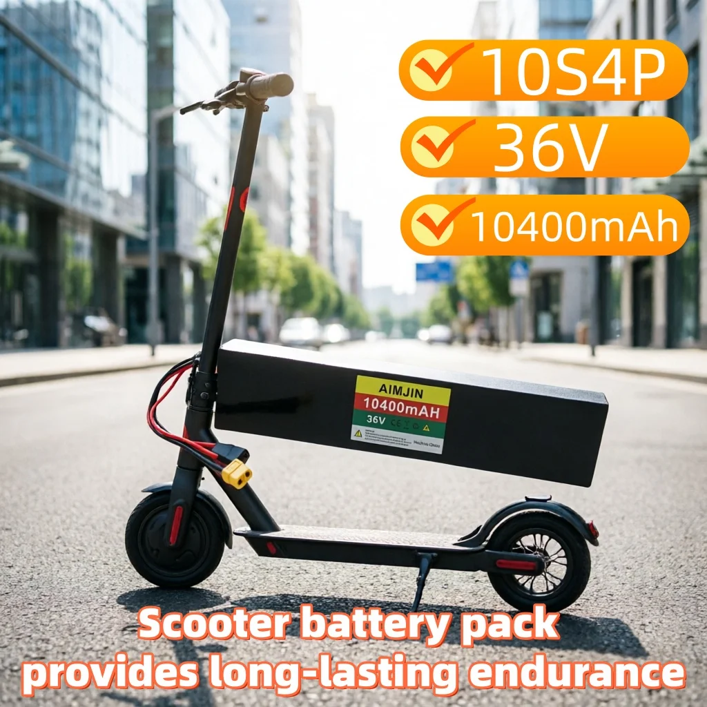 

36V 10S4P 10400mAh 42v Electric Scooter Battery Pack 18650 Lithium M365 Electric Scooter 36v 350W 500W Battery Scooter