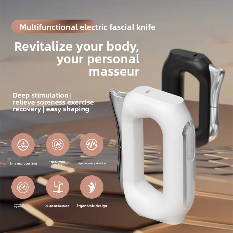 New Electric Fascia Knife Household Fascia Scraping Knife Micro Current Fascia Relaxation Massager