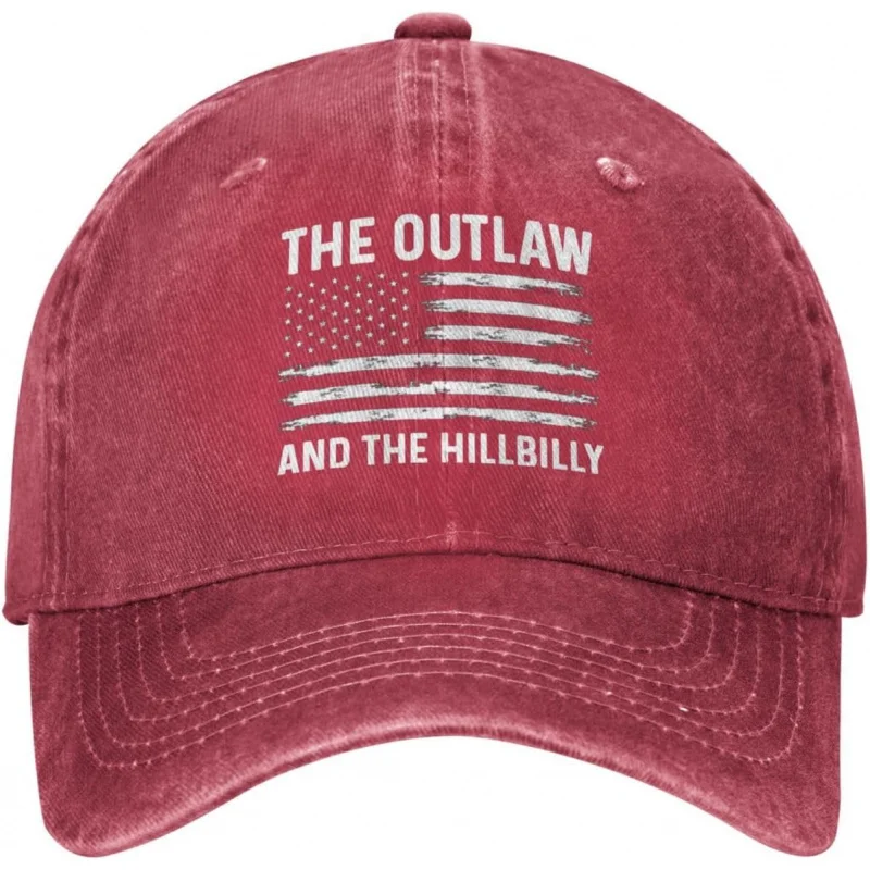 

Outlaw Hillbilly 2024 Flag Hat Women Baseball Cap Funny Hat