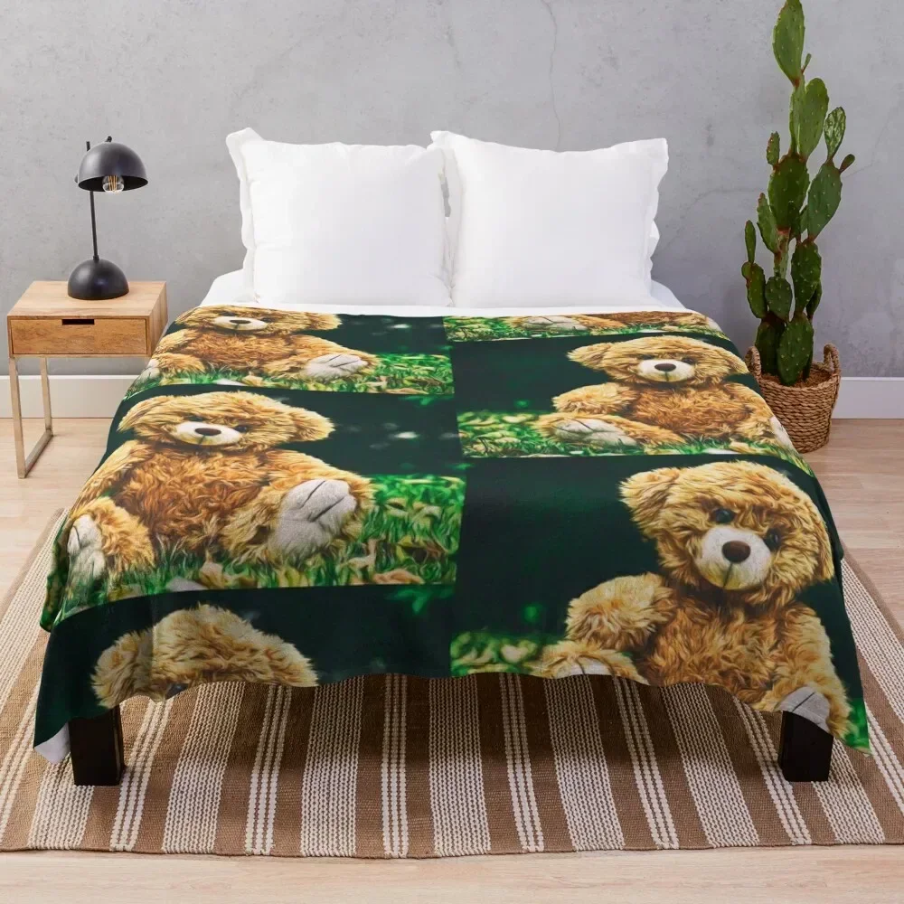 

Adorable Teddy Throw Blanket Soft Plaid Plush Heavy Luxury Thicken Blankets