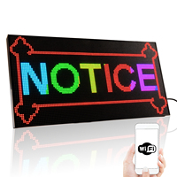 Leadleds P3 5V 39CM Led Display WIFI Programmable Led Sign RGB Scrolling Message Billboard Advertising Board Foldable Stand