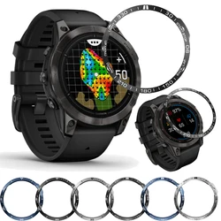 Bisel de acero inoxidable para Garmin Fenix 7X 7 7S 6 6X Epix Pro 42 47 51mm 5 5X Plus, cubierta protectora de Metal, anillo de parachoques, accesorios