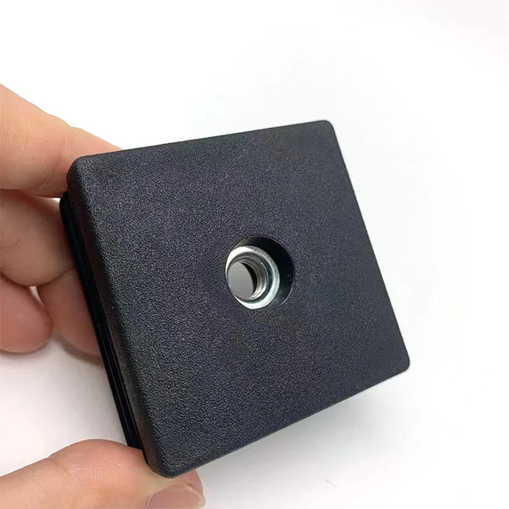 2/5/10PCS M6 M8 M10 Square Black Plastic Nut Plug Home Foot Pad Balance Adjustable Wheel Sleeve Plug Decorative Dust Cover