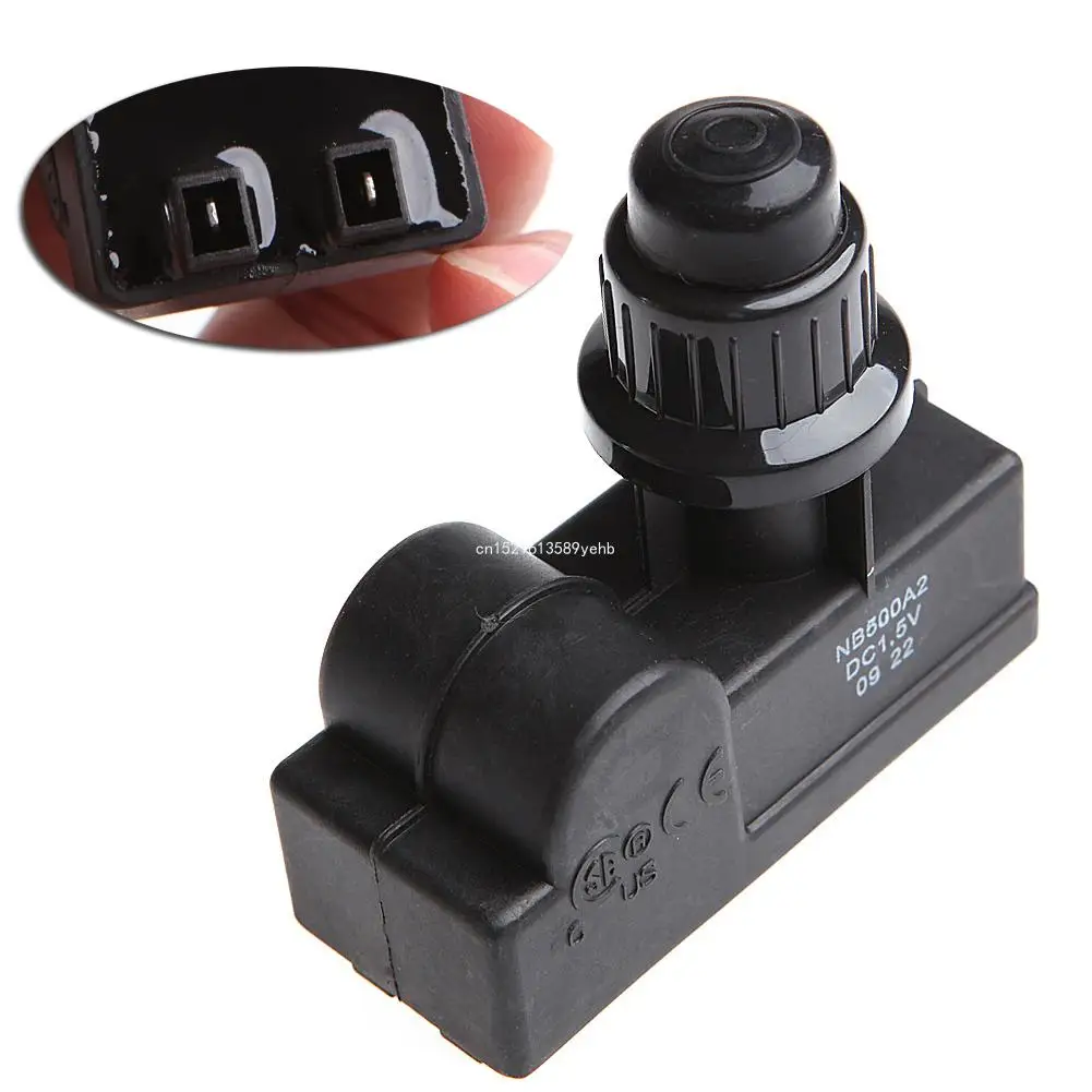 BBQ Gas Grill Replacement 2 Outlet AA Battery Push Button Ignitor Igniter Black