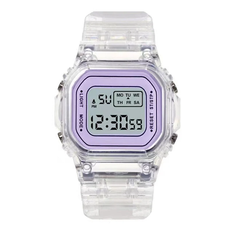 UTHAI CE116 Fashionable kids watch, luminous transparent electronic watch, casual student watch Watch for children