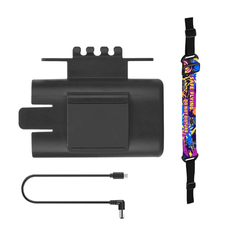 バッテリー クリップ ホルダー 充電ケーブル ヘッド ストラップ付き Avata Goggles2 フライト用 電源コード 電源を整理整頓 H7JF