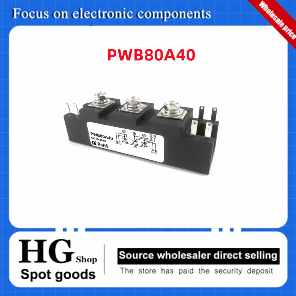 Nuovo originale PWB130A40 60A 80A 100A Per modulo tiristore per saldatrice a gas di anidride carbonica PWB130A40 Modulo non isolato