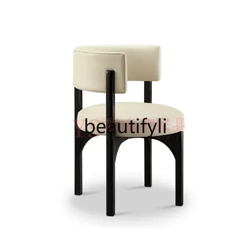 

ss K178 ss25 Nordic solid wood armchair Italian single chair creative hotel homestay model room leisure chair