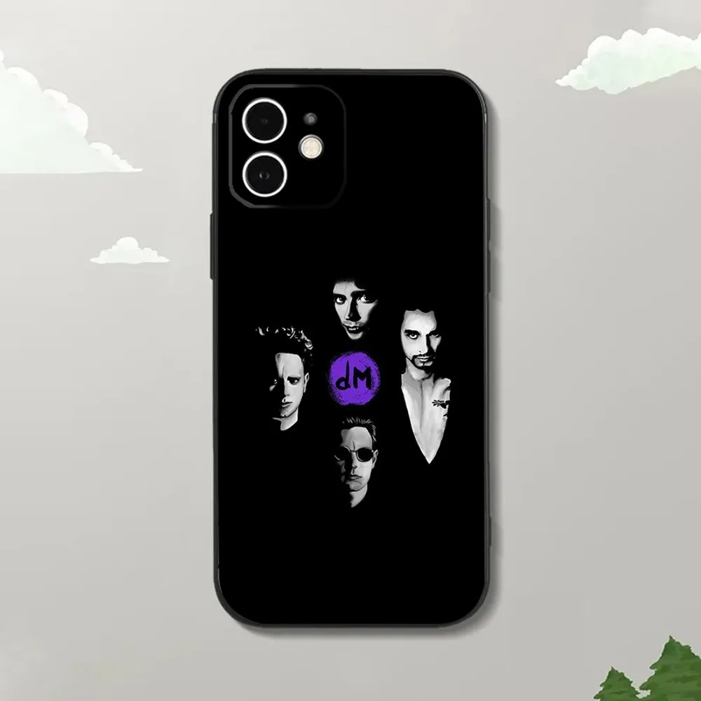 Band D-Depeches M-Modes Phone Case For iPhone16,15,14,13,12 Mini 11 Pro XR,X,XS,MAX 7,8 Plus Silicone Cover Soft Black