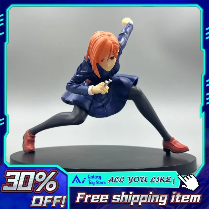 Figura de acción de Jujutsu Kaisen de 15cm, Kugisaki Nobara, modelo de adorno de Anime Original, colección de adornos, juguete de regalo de exhibición de escritorio