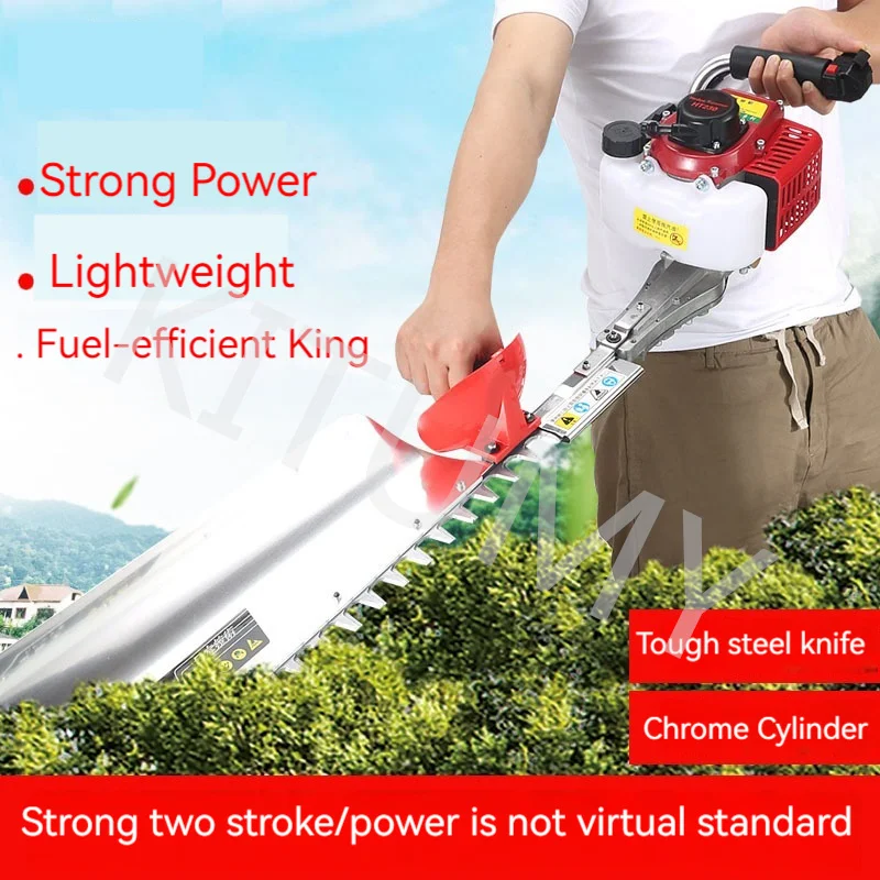 Two-Stroke Gasoline Double-Blade Light Hedge Trimmer Tea Tree Trimmer Backpack Garden Thick Branch Trimmer Electric Tools 38CC