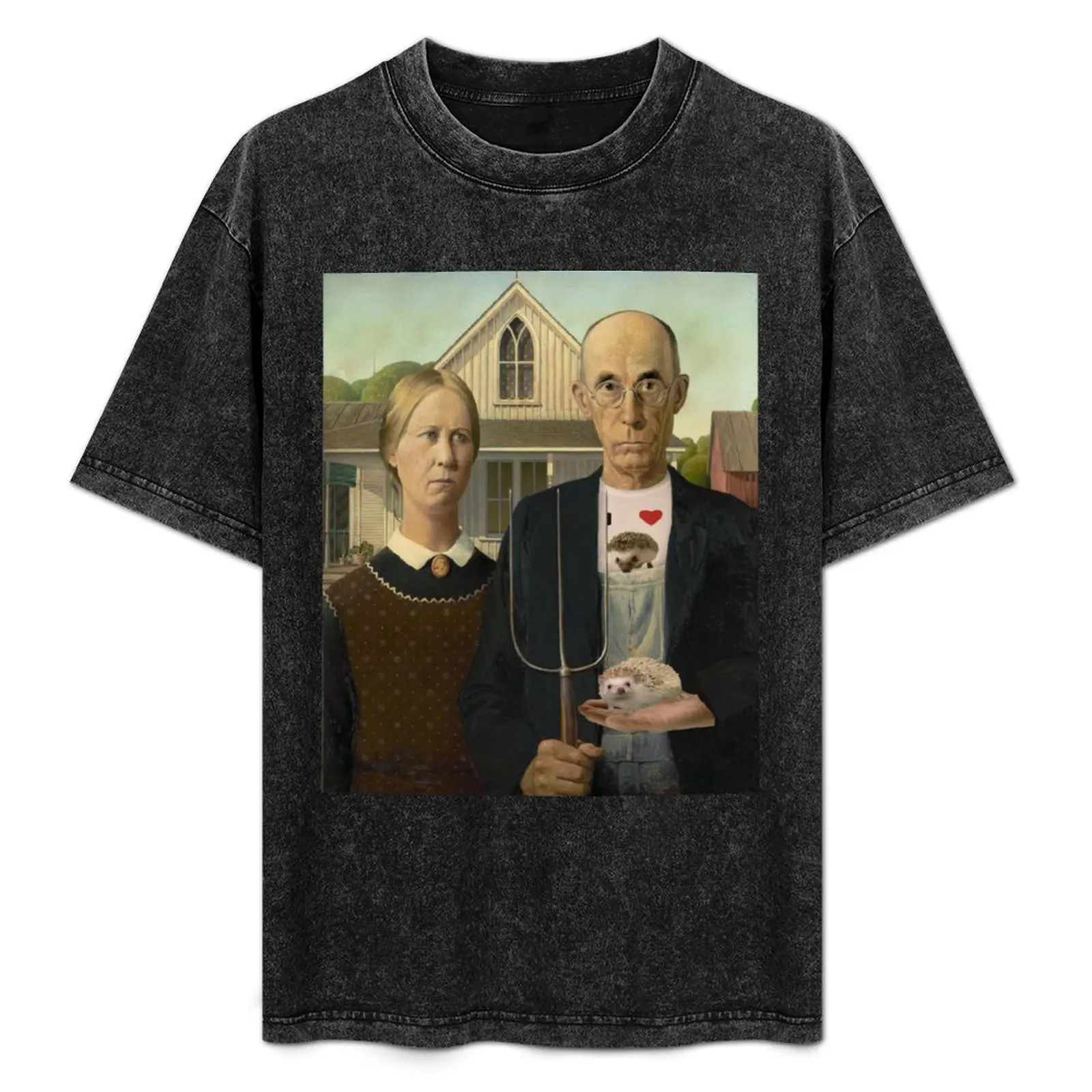

American Hedgehog Gothic T-Shirt blanks funny costumes plain t shirts men