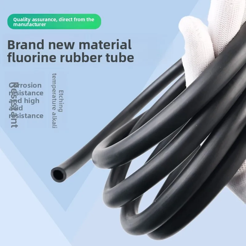 

Fluorine Rubber Hose High Temperature Corrosion Oil Resistant Tube 2mm 3mm 4mm 5mm 6mm 7mm 8mm 10mm