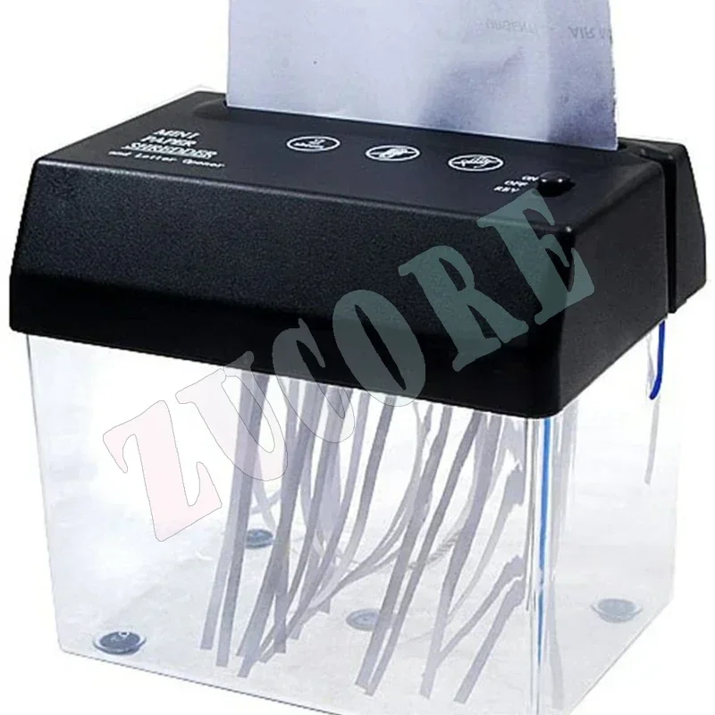 Portable Mini Paper Shredder Electric USB Battery Operated Shredder Documents Paper Cutting Tool for Home Office