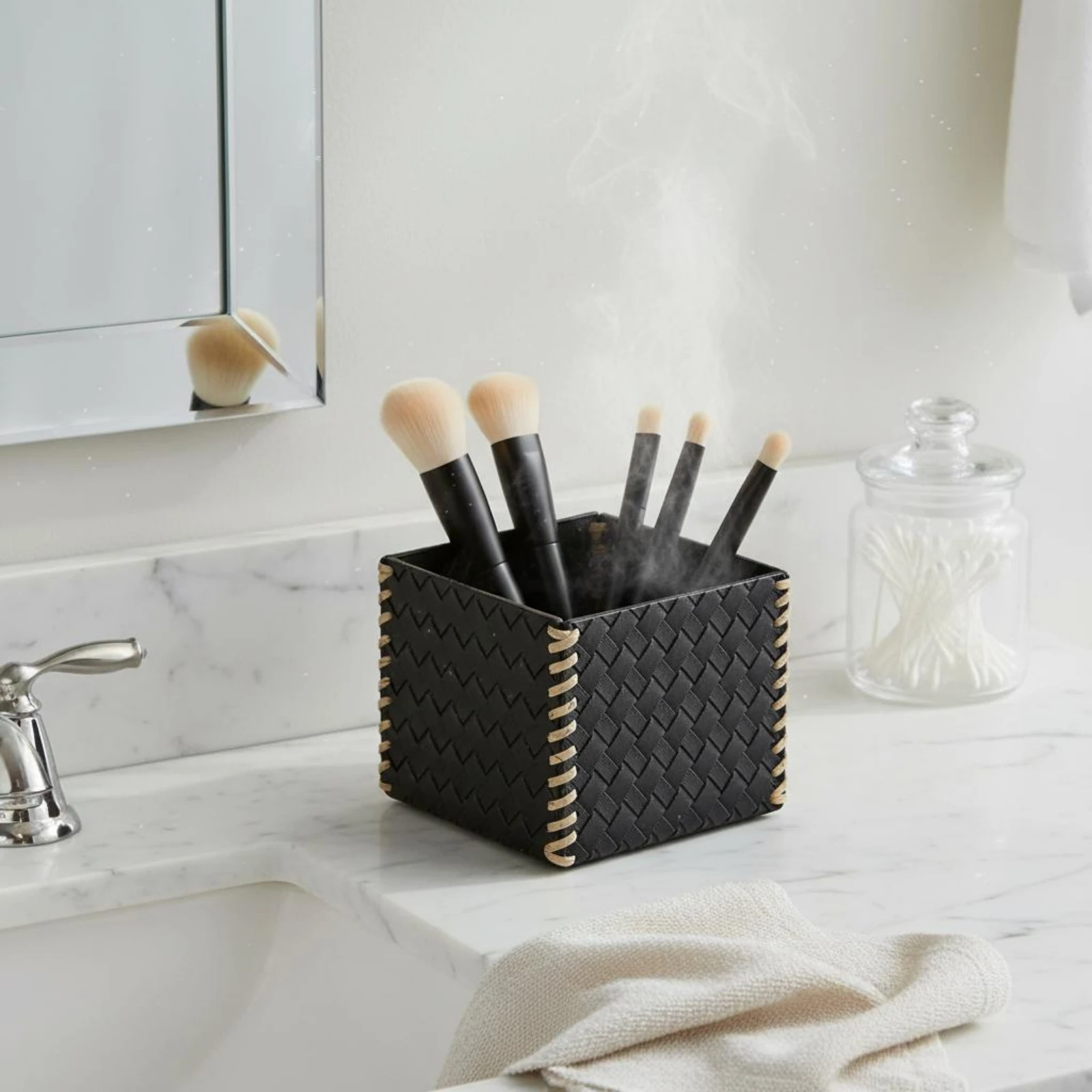 Controller Control Holder Stylish Controller Storage Box PU Leather Organizer Box Easy to Clean Home Accessory Minimalist Design