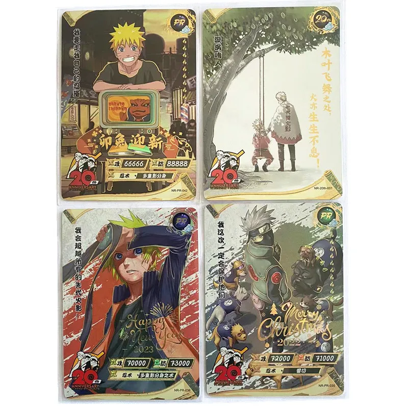 2023 New KAYOU Anime Naruto Card 20th anniversary Rare Anime Character Collection Card Children's Toy Gift