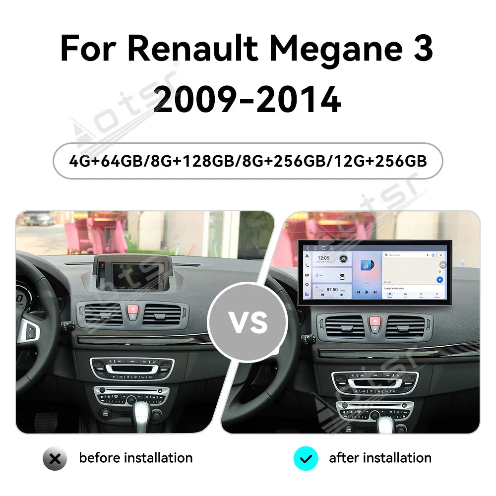 

Для Renault Megane 3 2009-2014: Автомагнитола Android 15 с HD-экраном 15.8'', мультимедийный видеоплеер, GPS-навигация, Carplay, DSP, Wi-Fi