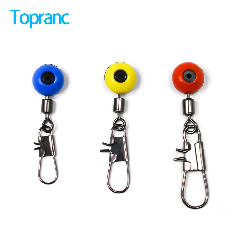 Topranc 30 Stück Meeresangeln Float Bobber Stoppt Space Beans Interlock Snap Wirbel Schaftverbinder Pesca Tackle