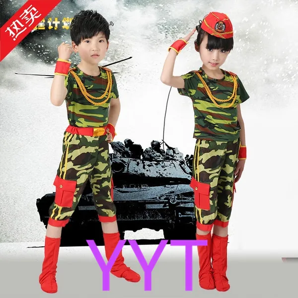 90cm-170cm Boys Girls Us Army Military Uniform Airsoft Camouflage Combat Shirts Pants Tactical Disguise Kids Costumes Clothing