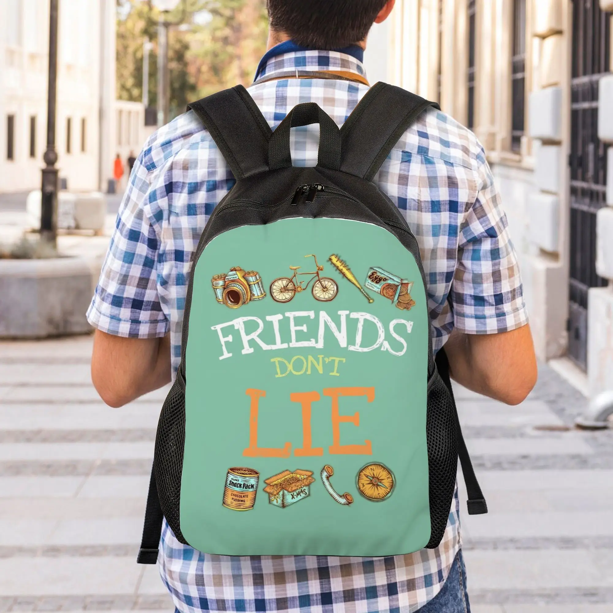 Back to school season Zipper Closure Friends don't lie 6 Handbag ST For Women Handbag Backpack