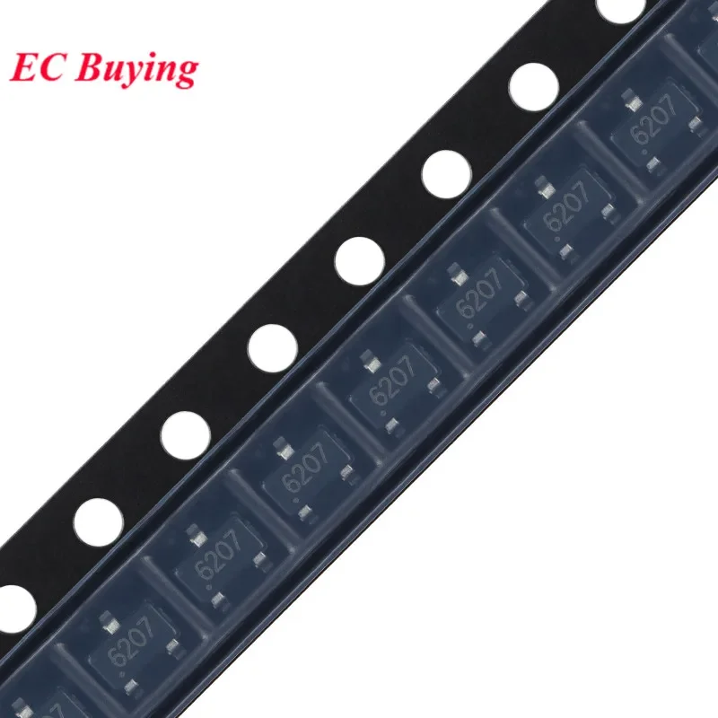 20 個/10 個 CC6207ST SOT-23 CC6207 6207 SOT23 全極性ラッチングマイクロパワーホール効果スイッチセンサー IC チップ