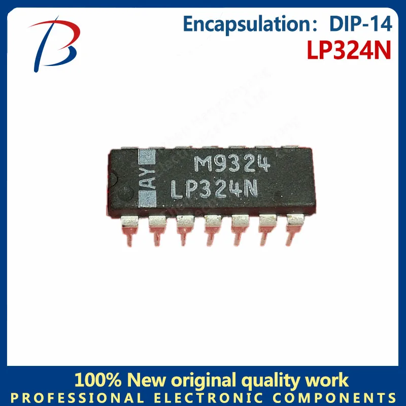 20PCS LP324N package DIP-14 ultra low power quadruple operational amplifier