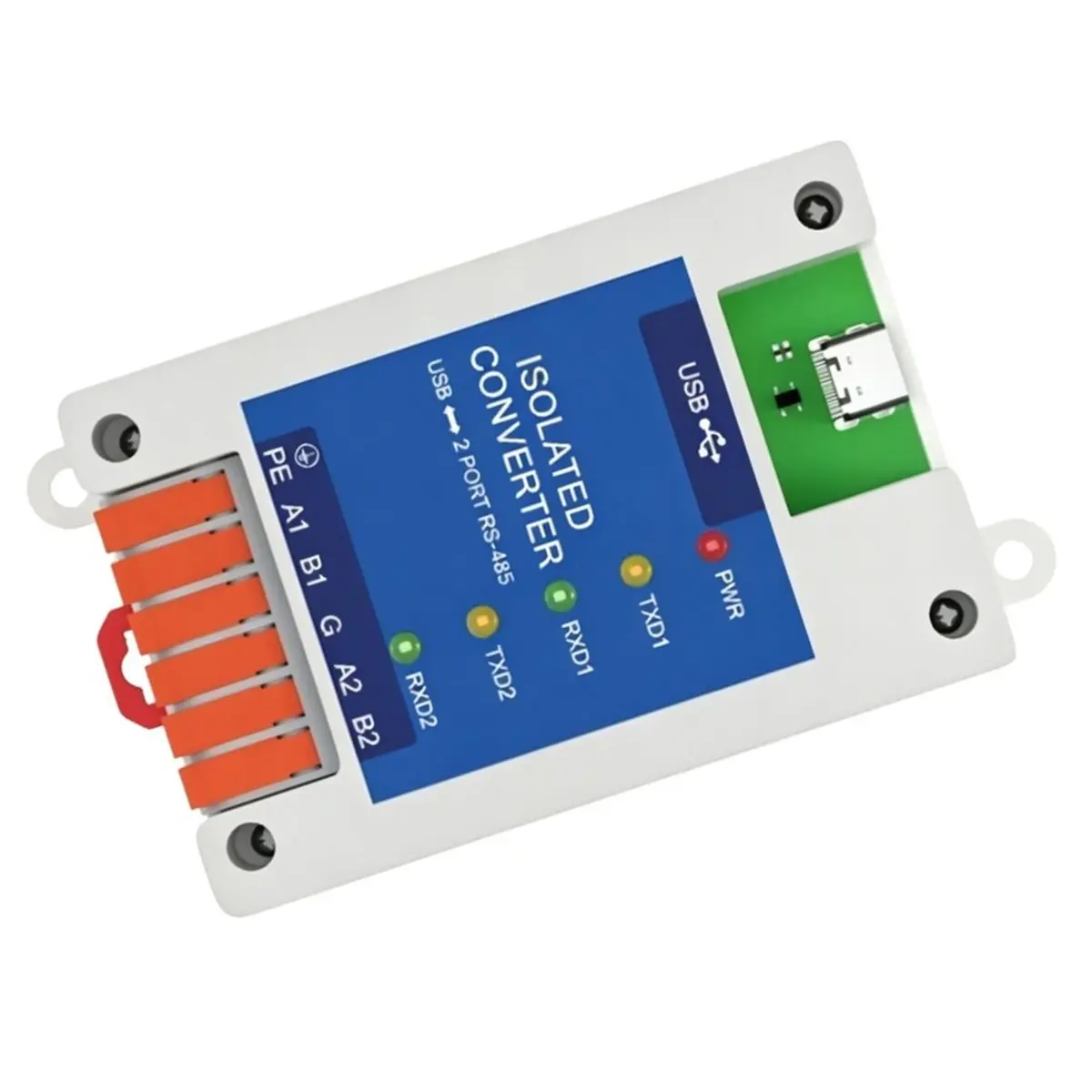 USB to -485 Serial Port Converter 2 Serial Ports CDEBYTE E810-U21CS USB-C Interface Rate Industrial Grade