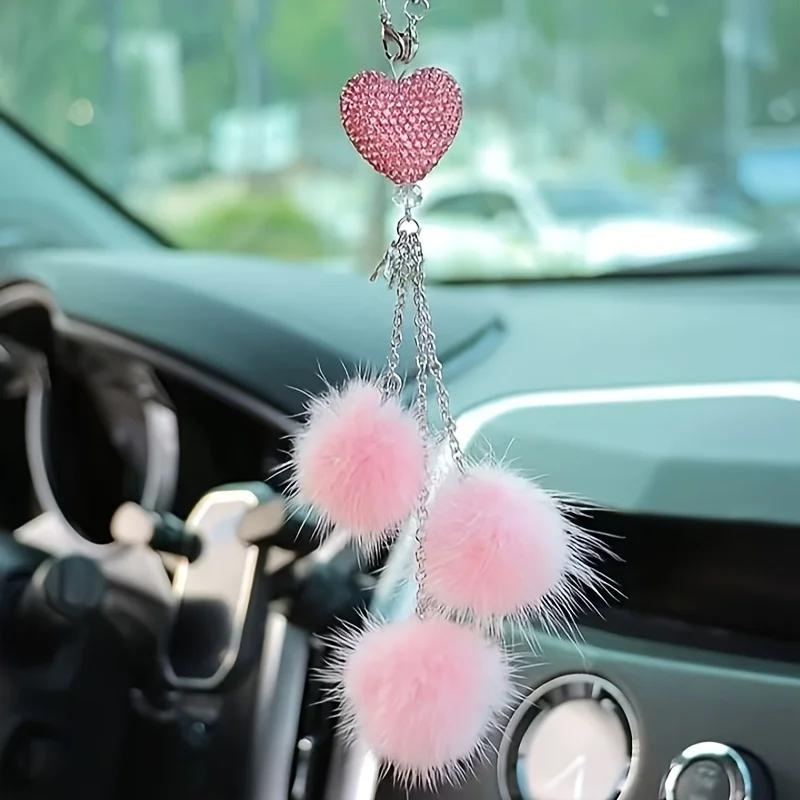 

1pc Diamond Inlaid Car Pendant, High-End Car Pendant, Lost Rearview Mirror Pendant