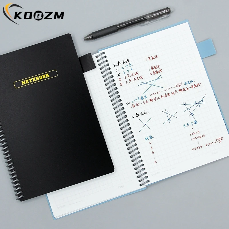 Whiteboard Notebook A5 Reusable Whiteboard Notebook With Free Whiteboard Pen Erasing Cloth Weekly Planner Portable Notebooks