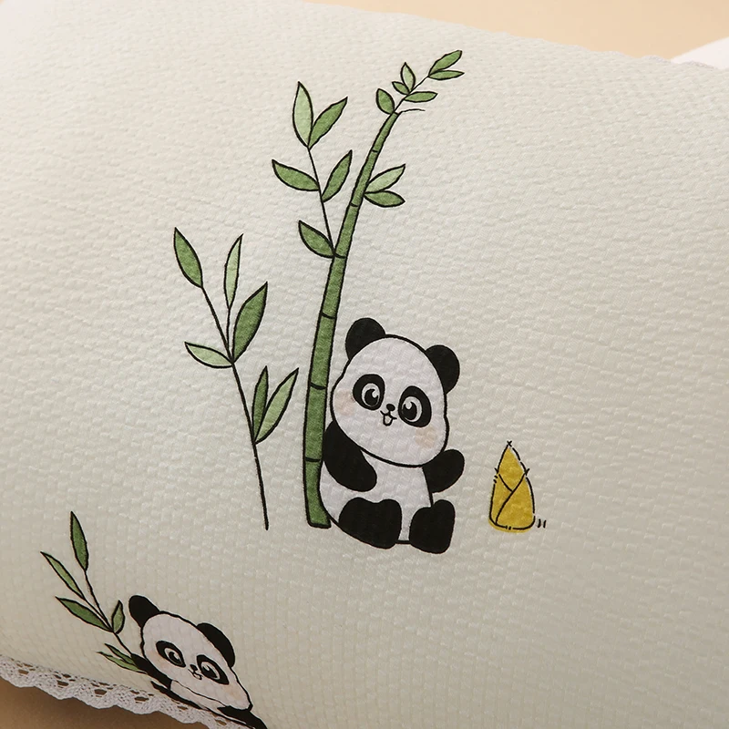 2025 الباندا الصينية طباعة العظام النوم حماية الرقبة وسادة لغرفة النوم الدانتيل وسادة الأساسية حماية فقرات عنق الرحم وسادة