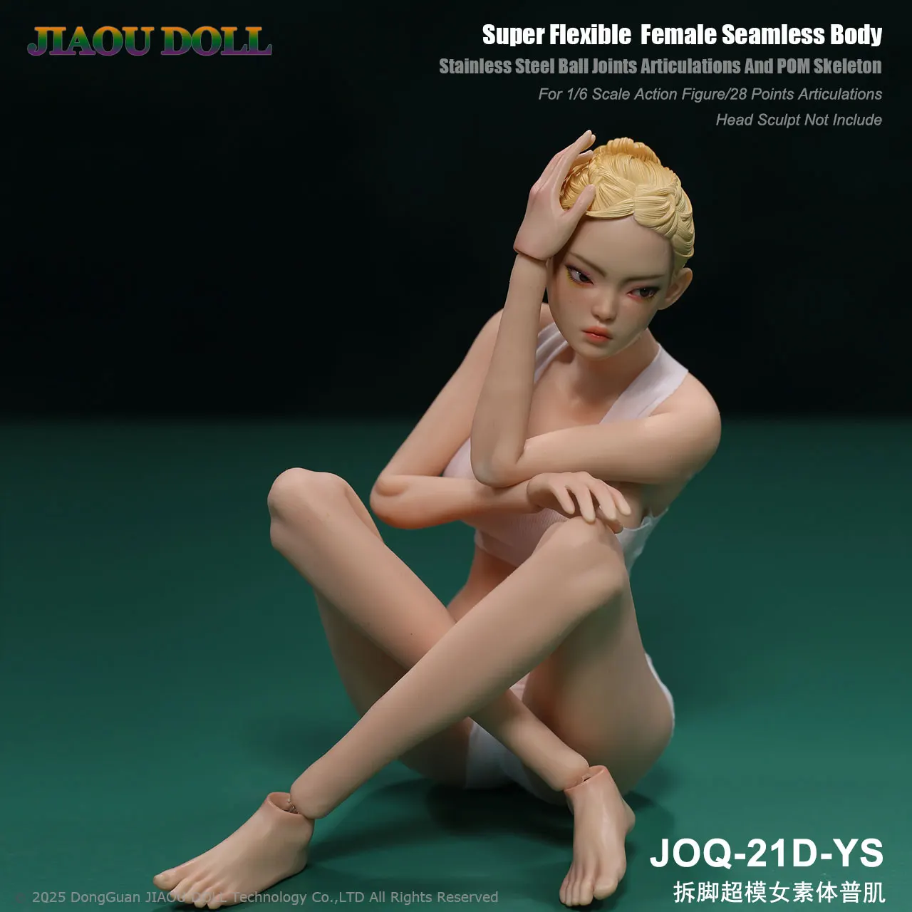 

New JOQ-21D 1/6 Supermodel Seamless Body 29cm Long Leg Female Soldier Super Flexible Action Figure Body Doll