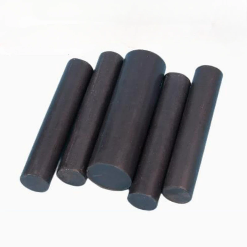 Length 500mm Dia 6mm-30mm Black Polytetrafluoroethylene Solid Bar Environment-friendly Non-toxic Machining DIY PTFE Plastic Rod