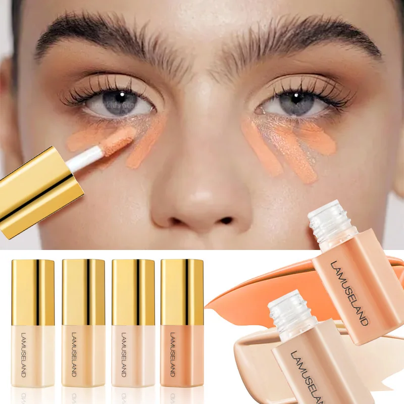 Mini Hoge Dekking Vloeibare Concealer Corrector Anti Donkere Cirkel Sproet Waterdichte Foundation Crème Voor Gezicht Make-Up Basis Cosmetica