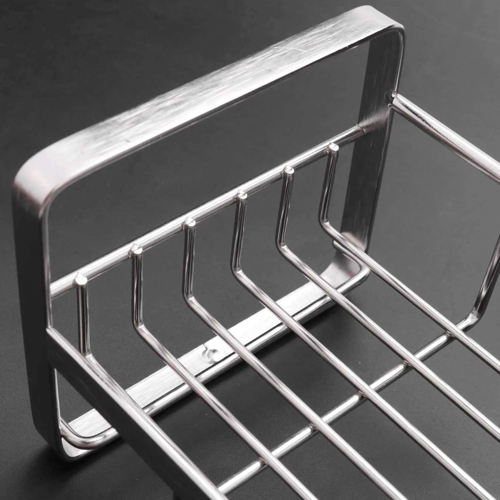 SDFC-3X Sponge Holder, Sponge And Soap Holder For Kitchen Sink, 304 Stainless Steel Kitchen Dish Soap Caddy Tray Organizer