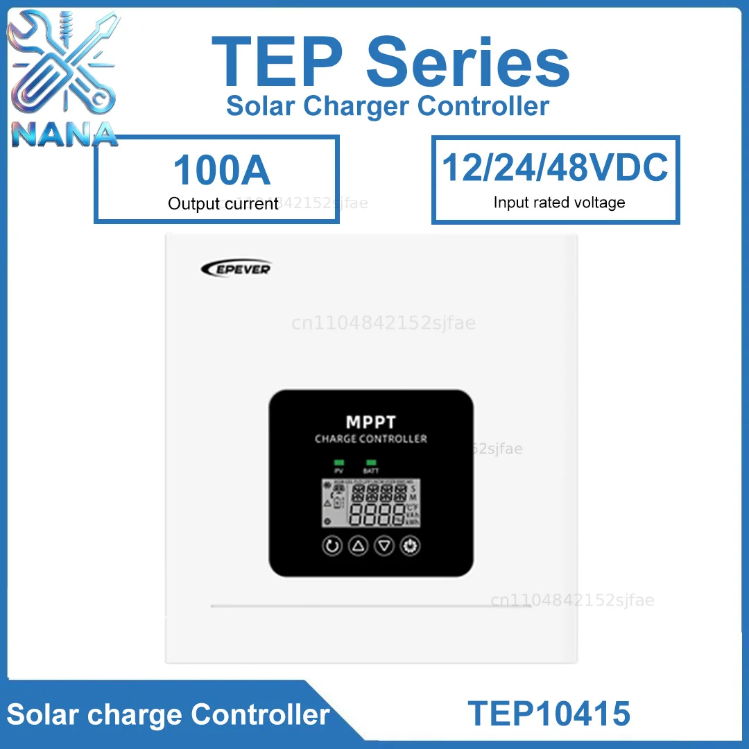 100A High-current MPPT Solarcharge Controller TEP10415 TEP10425 12/24/48VDC Comprehensive Electronicprotection