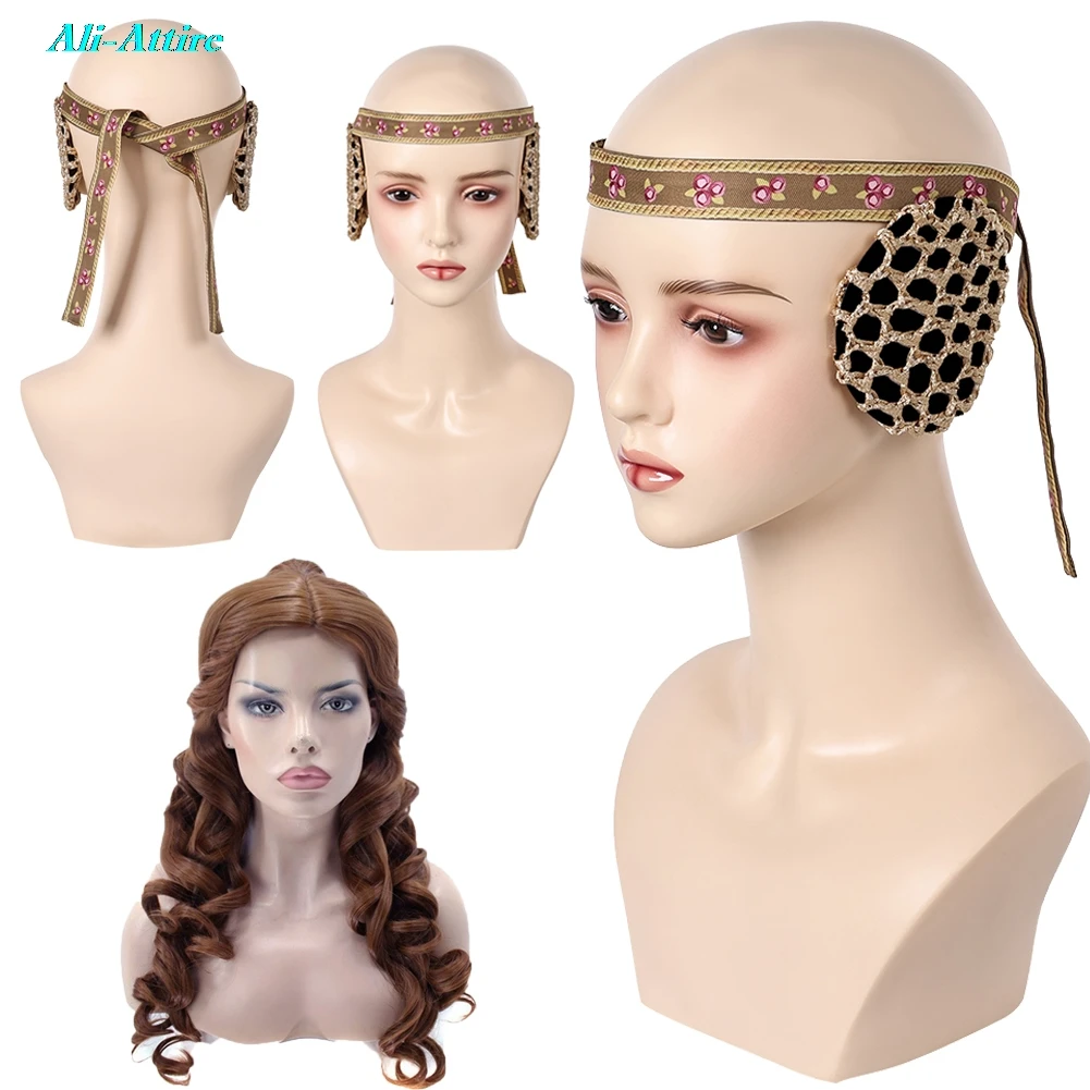 

Фильм Космическая Битва Падме Косплей Амидала повязка на голову наушники парики реквизит Хэллоуин наряды аксессуары вечерние маскировка реквизит для ролевых игр