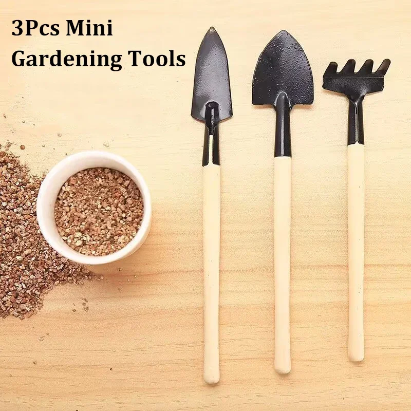 Mini outils de jardinage multifonctionnels, ensemble de jardinage, outils à main, plantes en pot, plantation de fleurs, décoration d'intérieur, 3 pièces