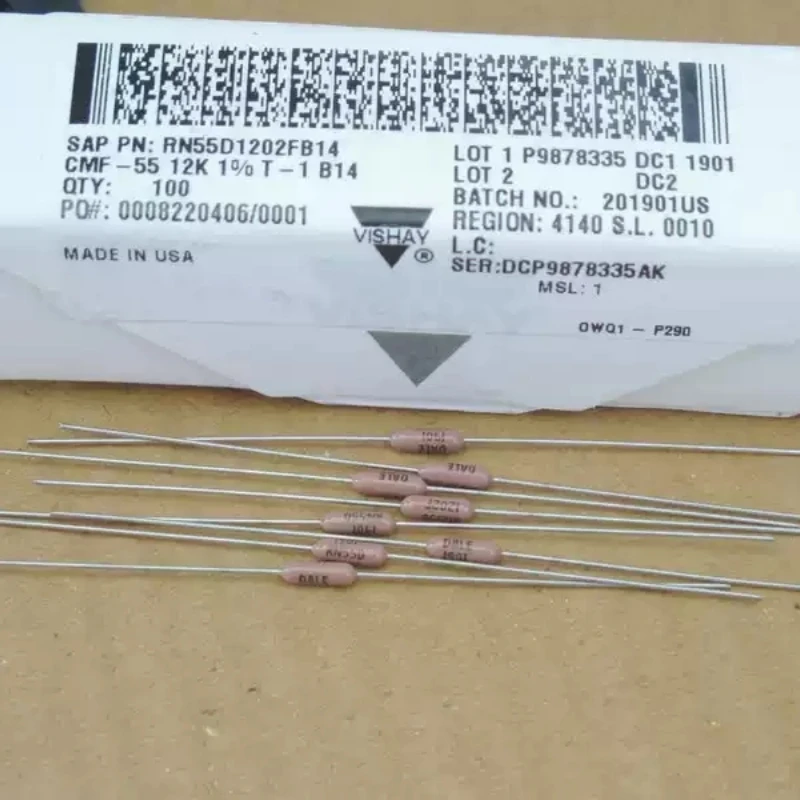 10pcs VISHAY-BC 100K resistor MRS25 MBB0207 1% copper pin imported metal film