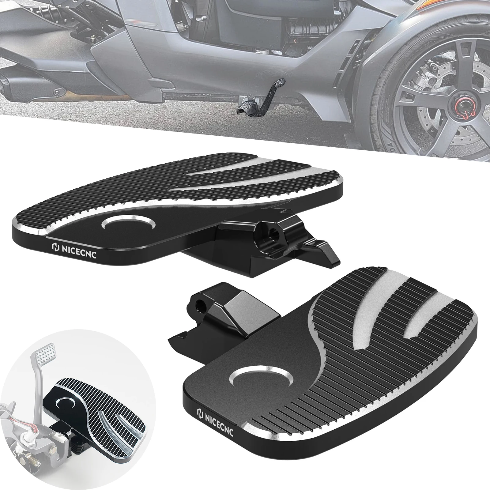 

Подножки для квадроциклов, половинки для CanAm Ryker 600 Ace Ryker 900 Ace 900 Sport Ace 2022-2024 Ryker 900 Rally Edition 19-2021