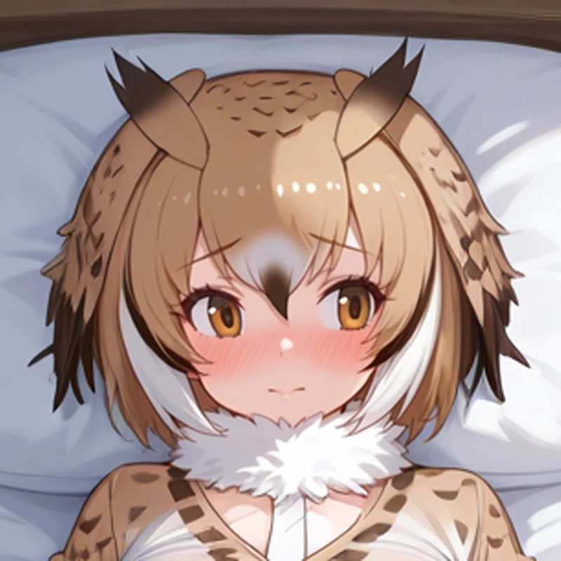 Dakimakura Anime Custom Eurasian Eagle-Owl Pillow Cover Double-sided Print 2WAY Life-size Pillowcase Gifts