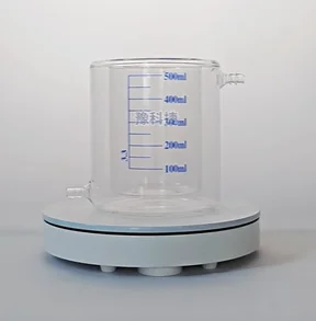 

50 100 150 250ml Glass Double Jacket Beaker with Scale for Photocatalytic Enzyme Reactor